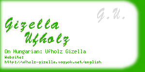 gizella ufholz business card